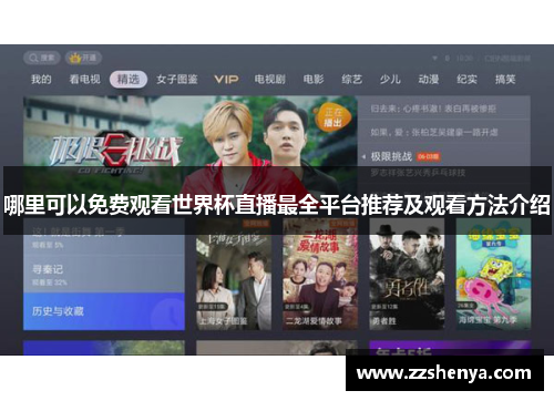哪里可以免费观看世界杯直播最全平台推荐及观看方法介绍